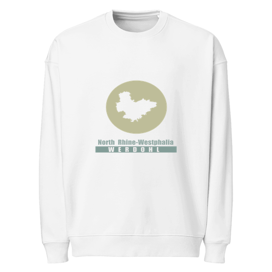 Personalisierbares Werdohl Sweatshirt – Minimal Moon Design – Weiß für Werdohl