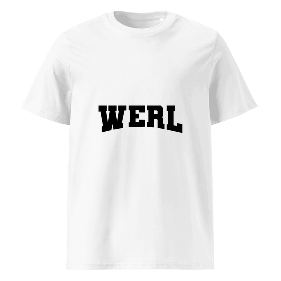 Personalisierbares Werl T-Shirt – Varsity17 Design – Weiß für Werl