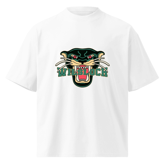 Personalisierbares Wiesloch T-Shirt – Panther Design – Weiß für Wiesloch