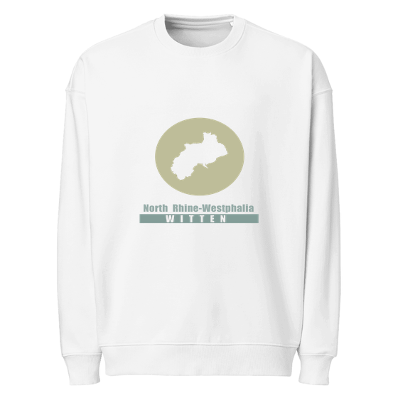 Personalisierbares Witten Sweatshirt – Minimal Moon Design – Weiß für Witten