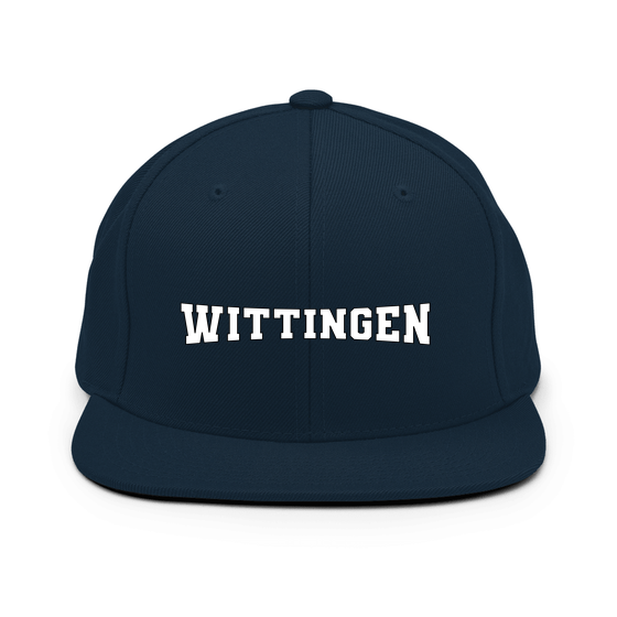 Personalisierbare Wittingen Cap – Varsity4 Design – Dunkles Navy für Wittingen