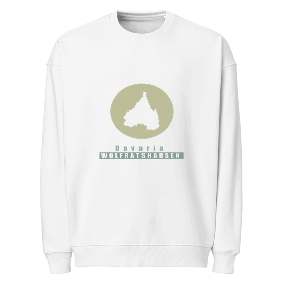 Personalisierbares Wolfratshausen Sweatshirt – Minimal Moon Design – Weiß für Wolfratshausen