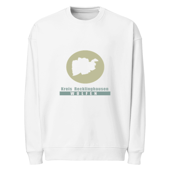 Personalisierbares Wulfen Sweatshirt – Minimal Moon Design – Weiß für Wulfen