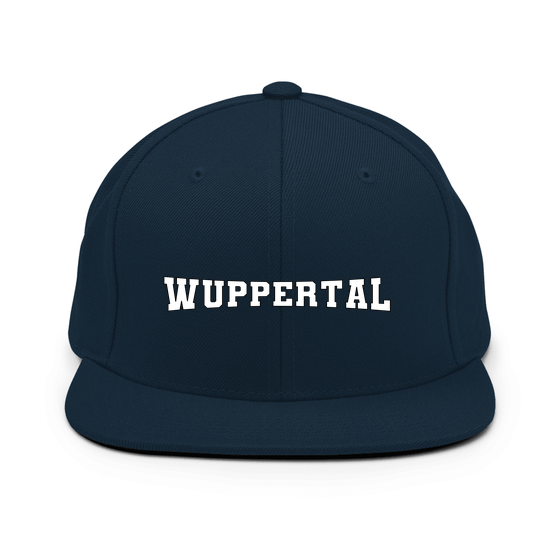 Personalisierbare Wuppertal Cap – Varsity4 Design – Dunkles Navy für Wuppertal