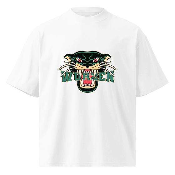 Personalisierbares Wurzen T-Shirt – Panther Design – Weiß für Wurzen