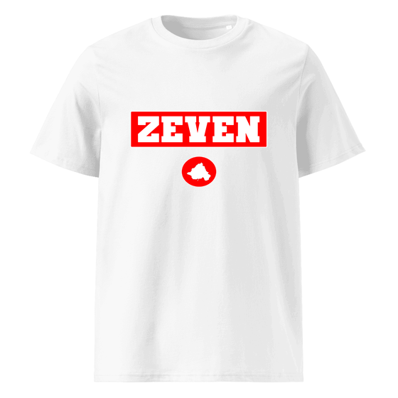 Personalisierbares Zeven T-Shirt – Signal14 Design – Weiß für Zeven
