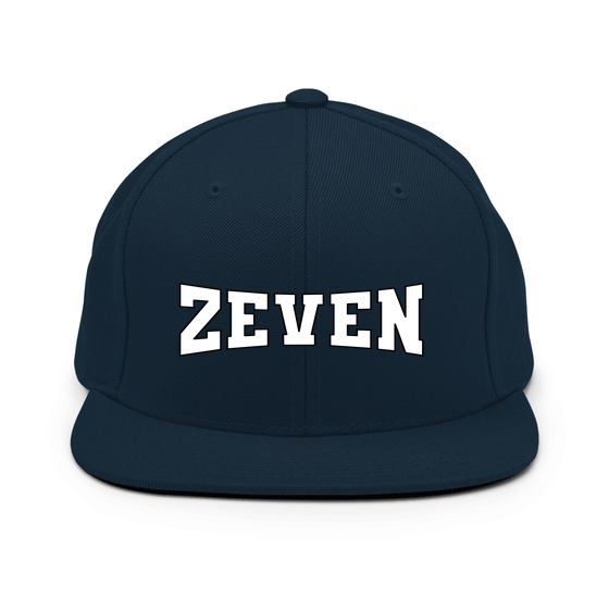Personalisierbare Zeven Cap – Varsity4 Design – Dunkles Navy für Zeven