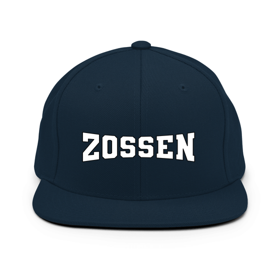 Personalisierbare Zossen Cap – Varsity4 Design – Dunkles Navy für Zossen