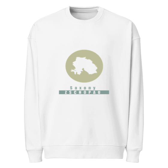 Personalisierbares Zschopau Sweatshirt – Minimal Moon Design – Weiß für Zschopau