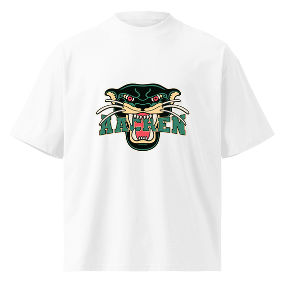 Aachen T-Shirt mit Panther-Design (Weiß) – Produktansicht