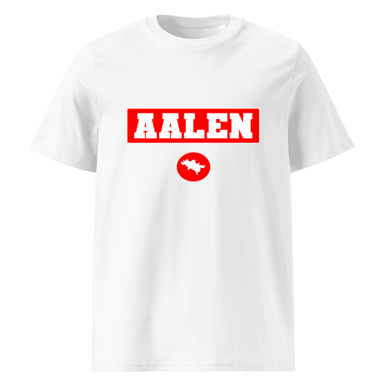 Aalen T-Shirt mit Signal14-Design (Weiß) – Produktansicht