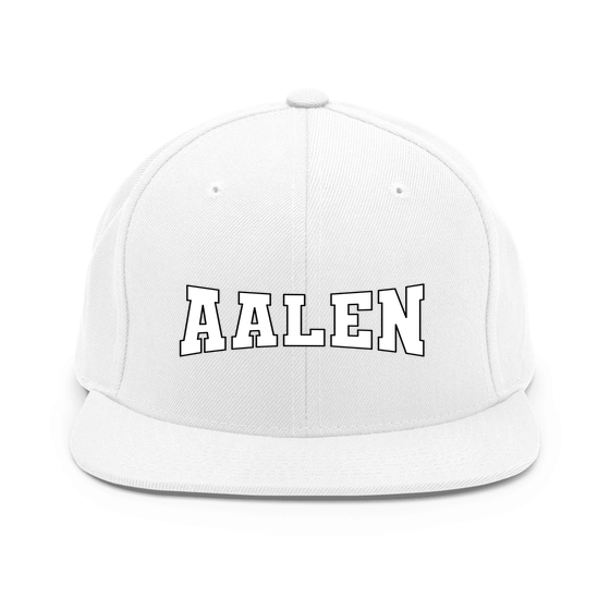 Aalen Cap mit Varsity4-Design (Weiß) – Produktansicht