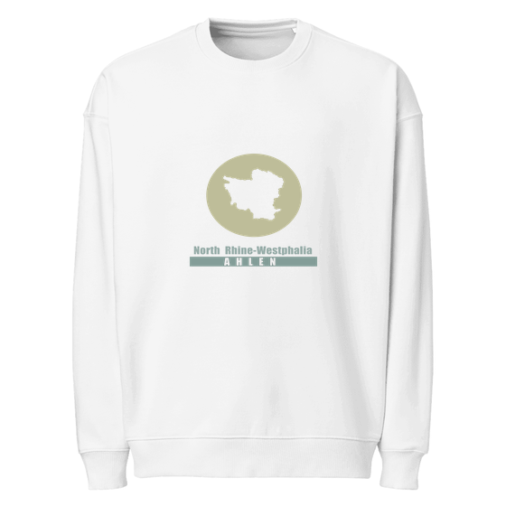 Ahlen Sweatshirt mit Minimal Moon-Design (Weiß) – Produktansicht