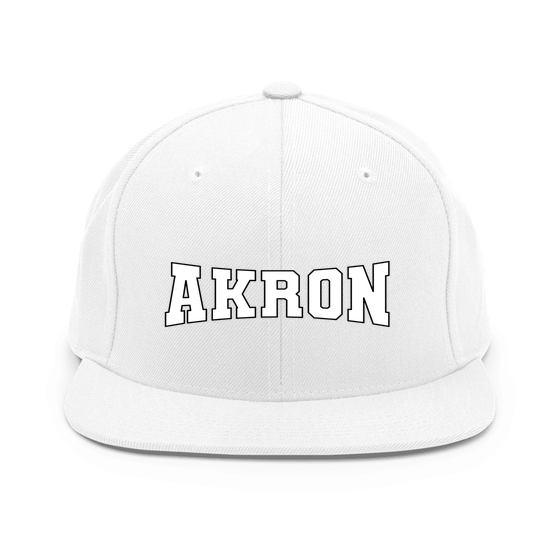 Akron Cap with Varsity4 design (White)