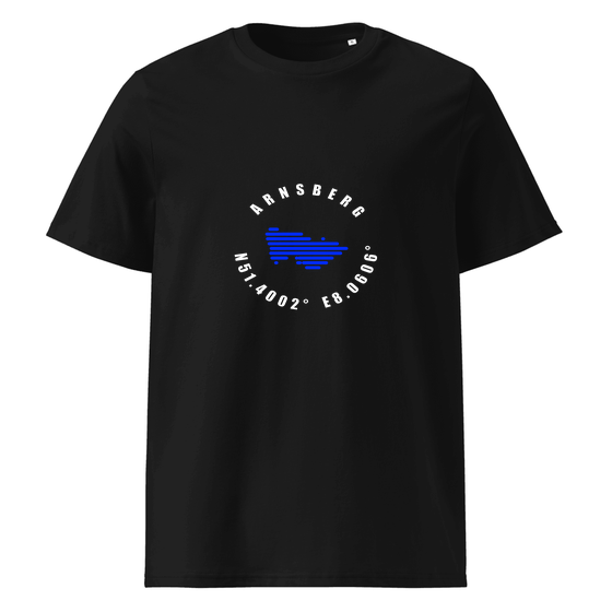 Arnsberg T-Shirt mit Minimal Coordinates-Design (Schwarz)