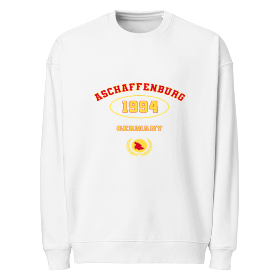 Aschaffenburg Sweatshirt mit University 1994-Design (Weiß)