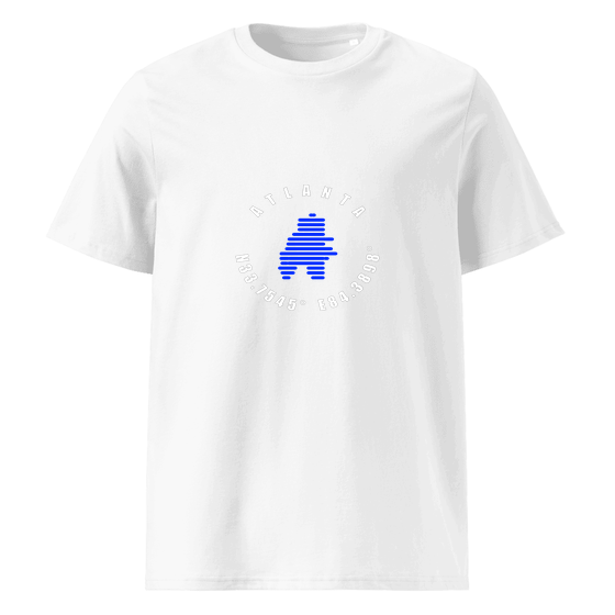 Atlanta T-Shirt with Minimal Coordinates design (White)