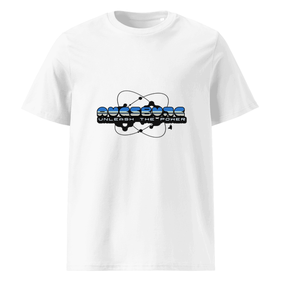 Augsburg T-Shirt mit Atom-Design (Weiß) – Produktansicht
