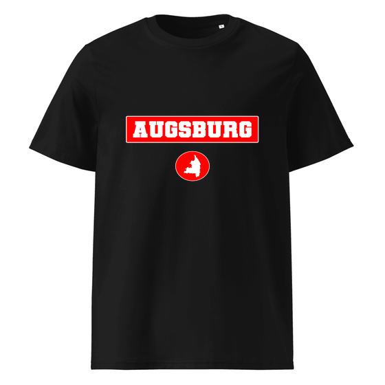 Augsburg T-Shirt mit Signal14-Design (Schwarz) – Produktansicht