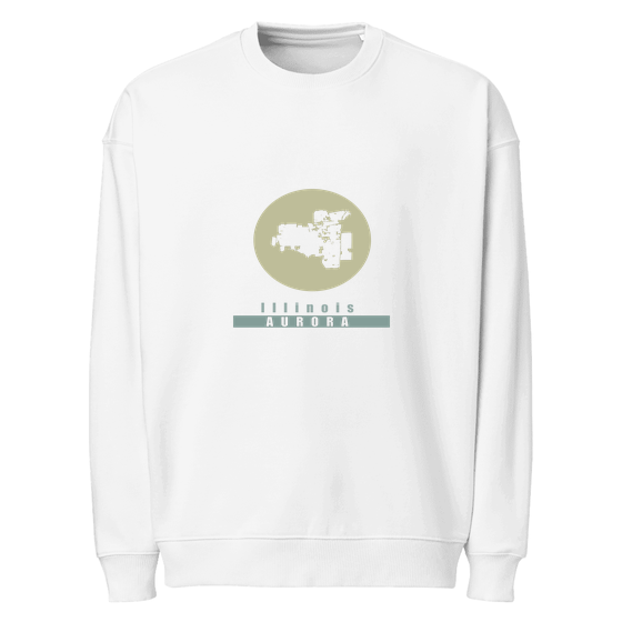 Aurora Sweatshirt with Minimal Moon design (White)