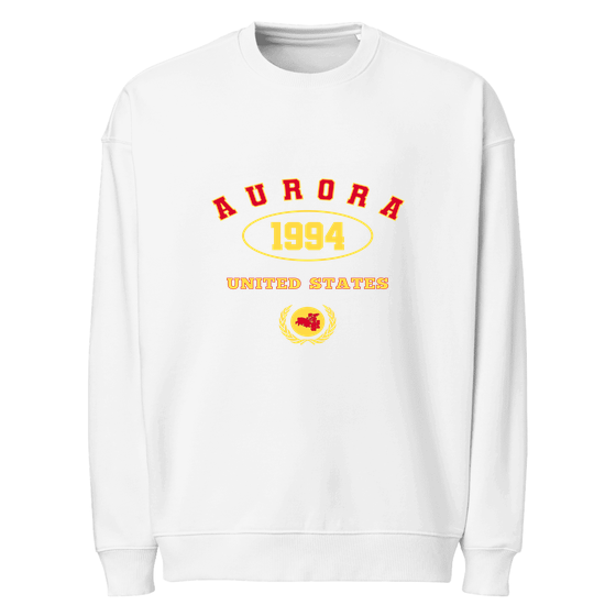 Aurora Sweatshirt with University 1994 design (White)