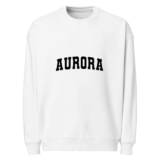 Aurora Sweatshirt with Varsity3 design (White)