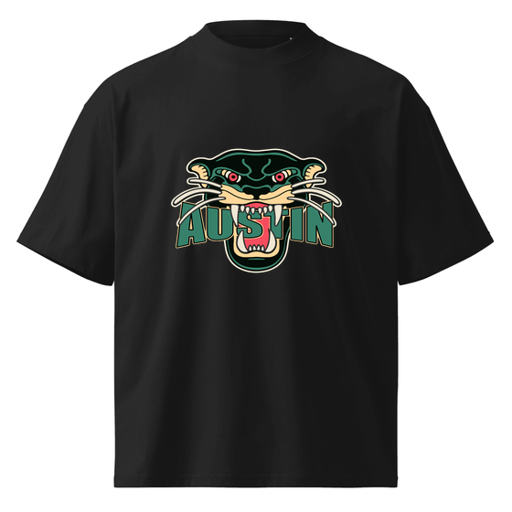 Austin T-Shirt with Panther design (Black)
