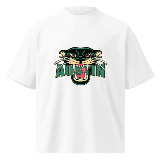 Austin T-Shirt with Panther design (White) – Produktansicht