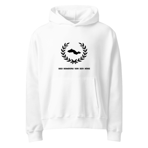 Bad Homburg vor der Höhe Hoodie mit Laurel Boundary-Design (Weiß)
