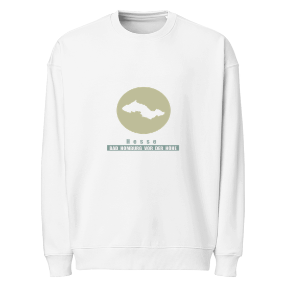 Bad Homburg vor der Höhe Sweatshirt mit Minimal Moon-Design (Weiß)