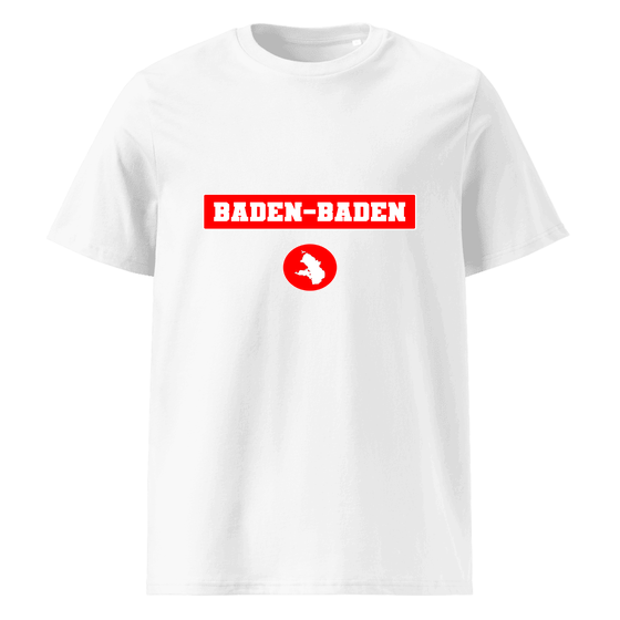 Baden-Baden T-Shirt mit Signal14-Design (Weiß) – Produktansicht