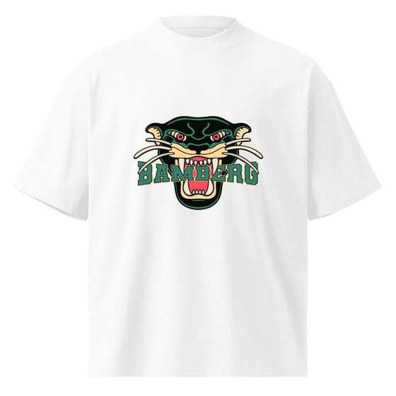 Bamberg T-Shirt mit Panther-Design (Weiß) – Produktansicht