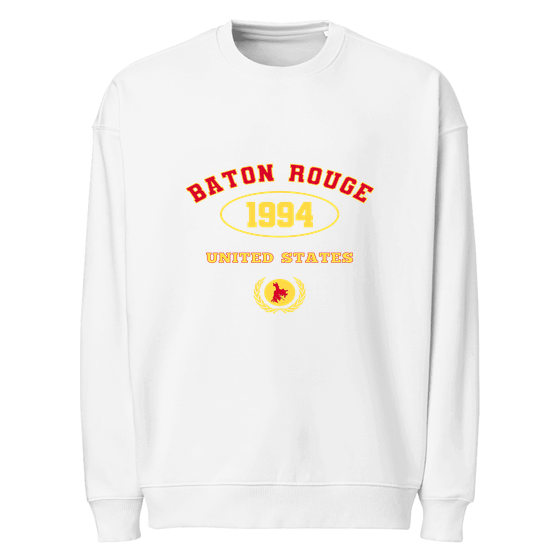 Baton Rouge Sweatshirt with University 1994 design (White)