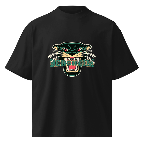 Bergheim T-Shirt mit Panther-Design (Schwarz) – Produktansicht