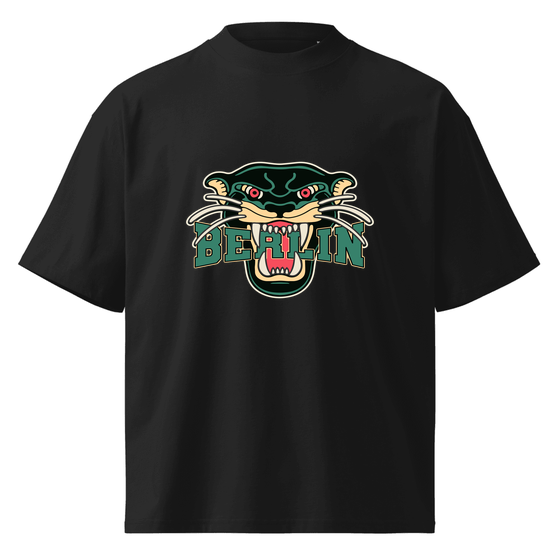 Berlin T-Shirt mit Panther-Design (Schwarz)