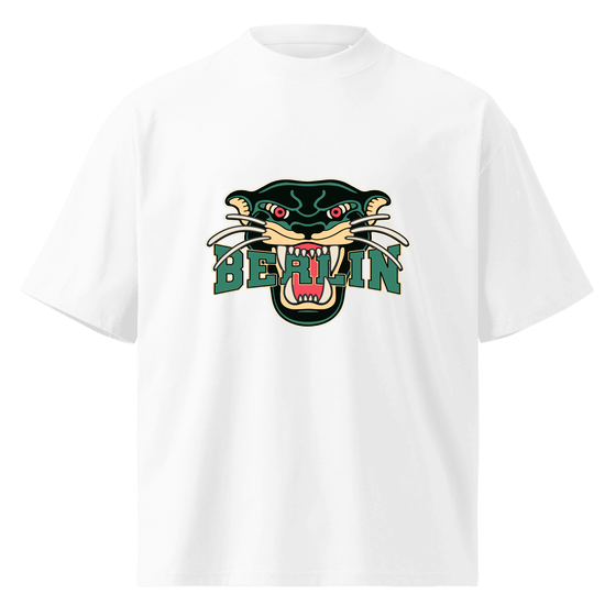 Berlin T-Shirt mit Panther-Design (Weiß) – Produktansicht