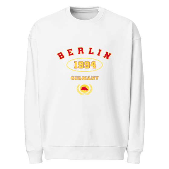 Berlin Sweatshirt mit University 1994-Design (Weiß)