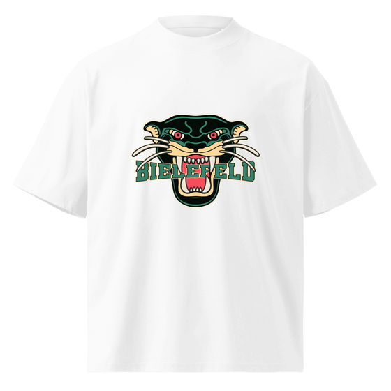 Bielefeld T-Shirt mit Panther-Design (Weiß) – Produktansicht