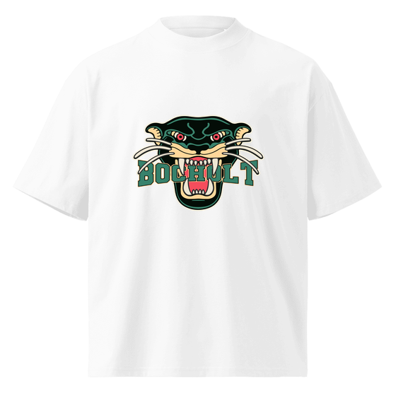 Bocholt T-Shirt mit Panther-Design (Weiß) – Produktansicht