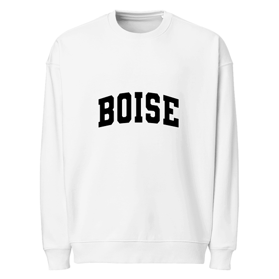Boise Sweatshirt with Varsity3 design (White)