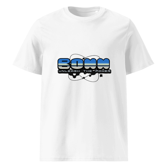 Bonn T-Shirt mit Atom-Design (Weiß) – Produktansicht