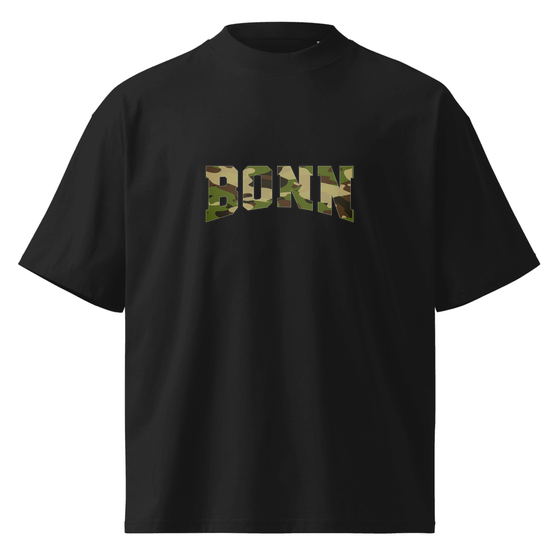 Bonn T-Shirt mit Camouflage-Design (Schwarz) – Produktansicht