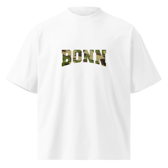 Bonn T-Shirt mit Camouflage-Design (Weiß) – Produktansicht