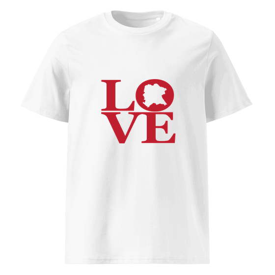 Bonn T-Shirt mit Love-Design (Weiß)