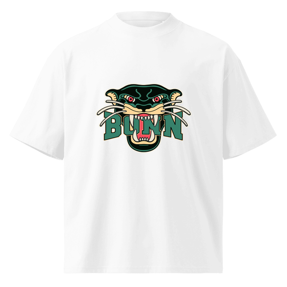 Bonn T-Shirt mit Panther-Design (Weiß) – Produktansicht