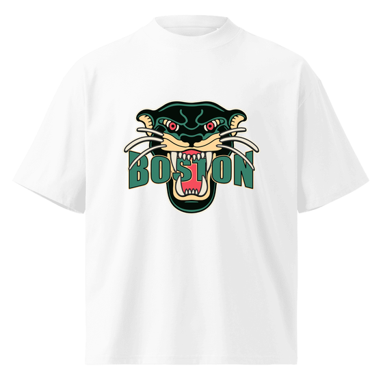 Boston T-Shirt with Panther design (White) – Produktansicht