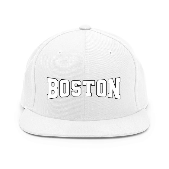 Boston Cap with Varsity4 design (White)