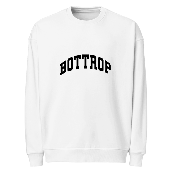 Bottrop Sweatshirt mit Varsity3-Design (Weiß)