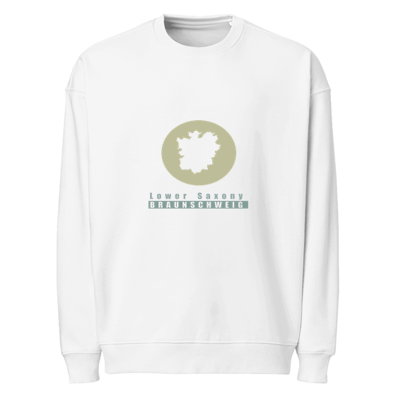 Braunschweig Sweatshirt mit Minimal Moon-Design (Weiß)