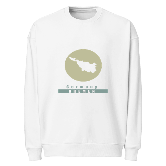 Bremen Sweatshirt mit Minimal Moon-Design (Weiß)